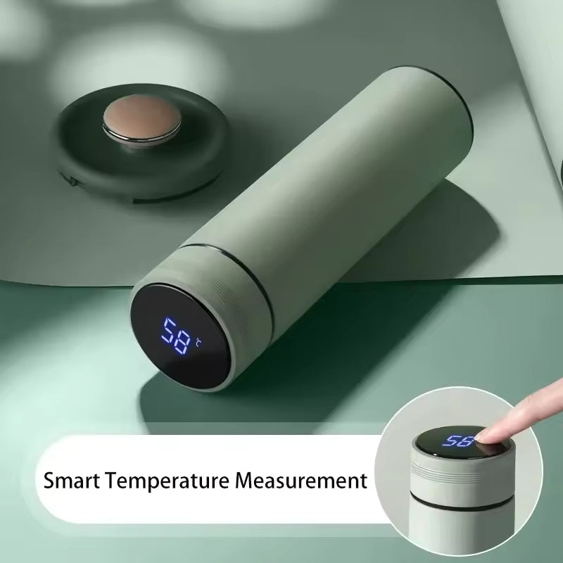 500 ml-es hőmérsékletkijelzős termosz - Rozsdamentes acél