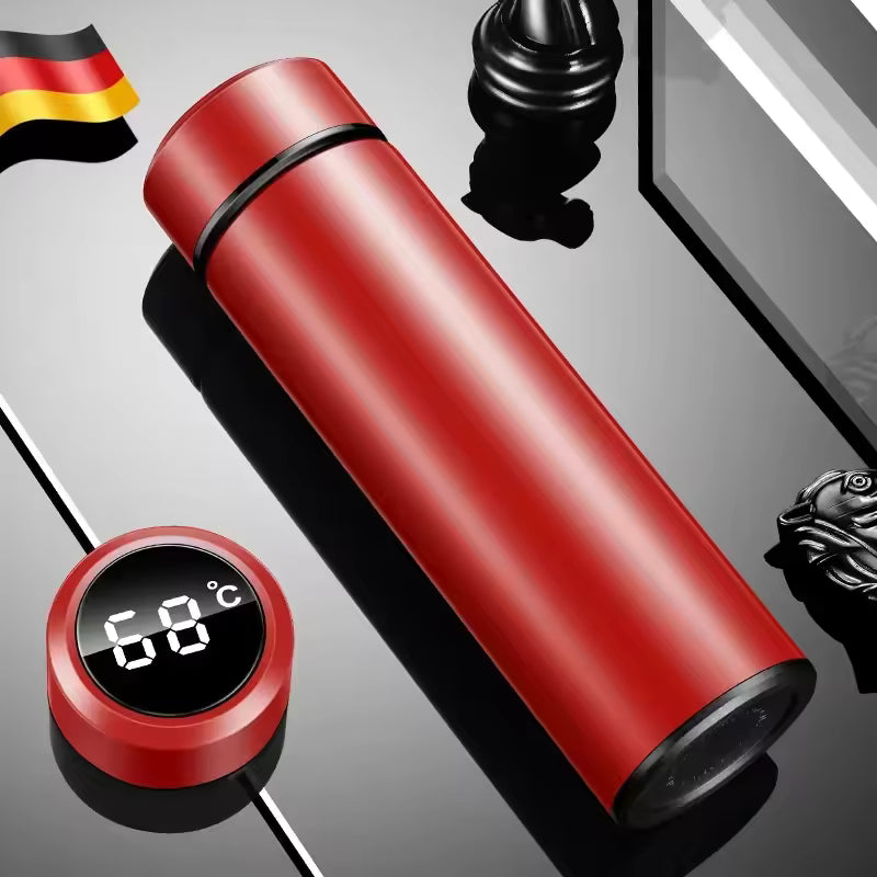 500 ml-es hőmérsékletkijelzős termosz - Rozsdamentes acél