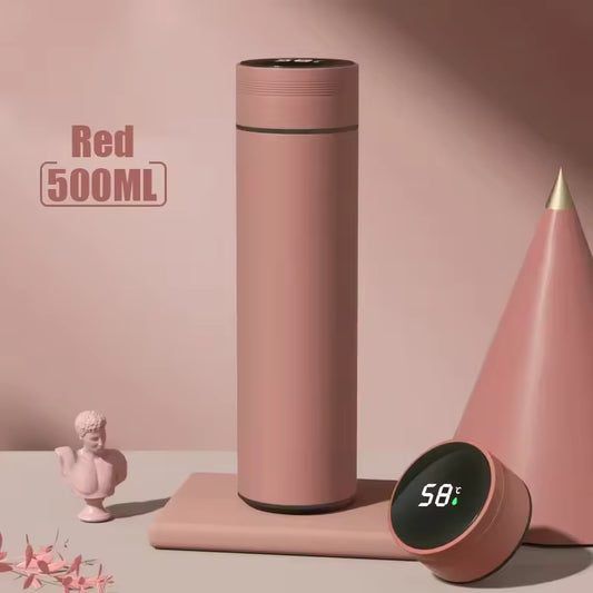 500 ml-es hőmérsékletkijelzős termosz - Rozsdamentes acél